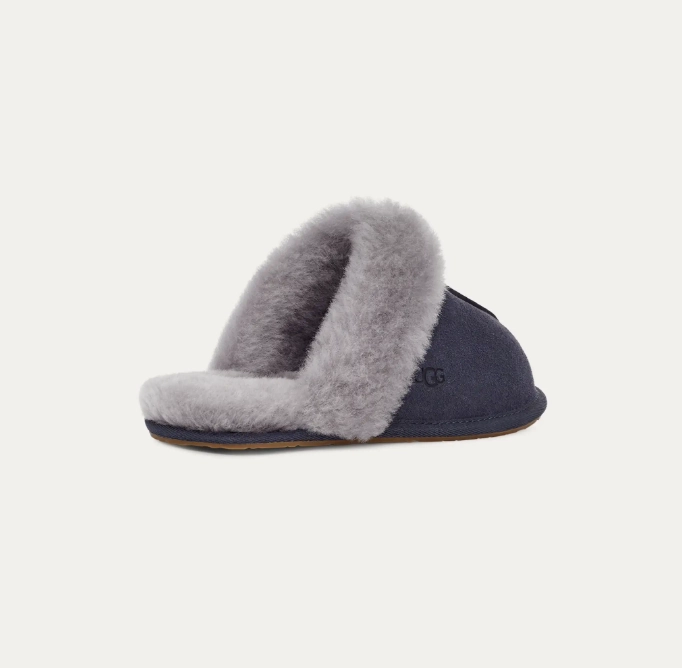 UGG W Scuffette II - Eve Blue/Lighthouse Fuzzy Slide Slippers