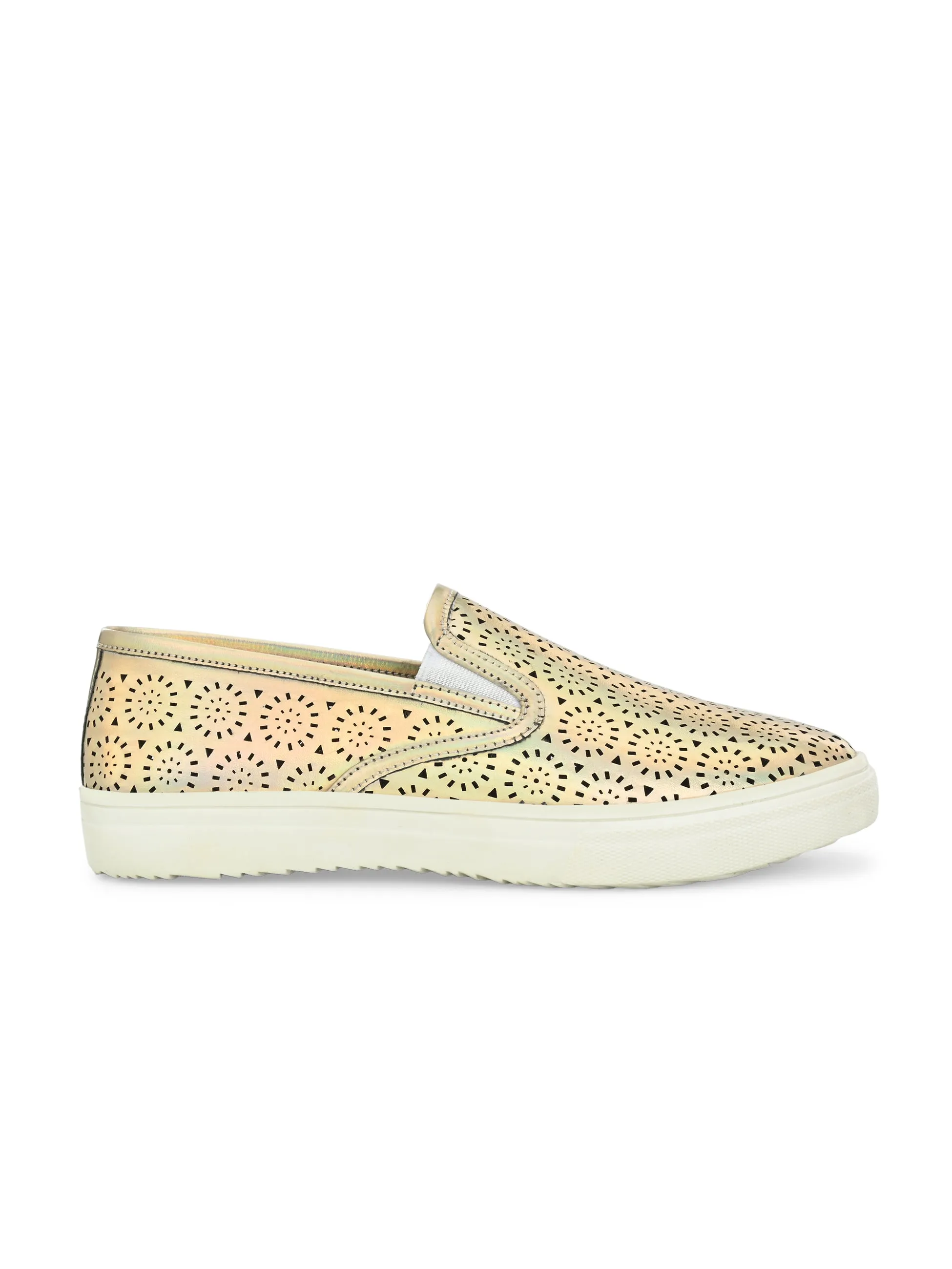 Ac Sneakers Aurora Women Golden Slip-Ons