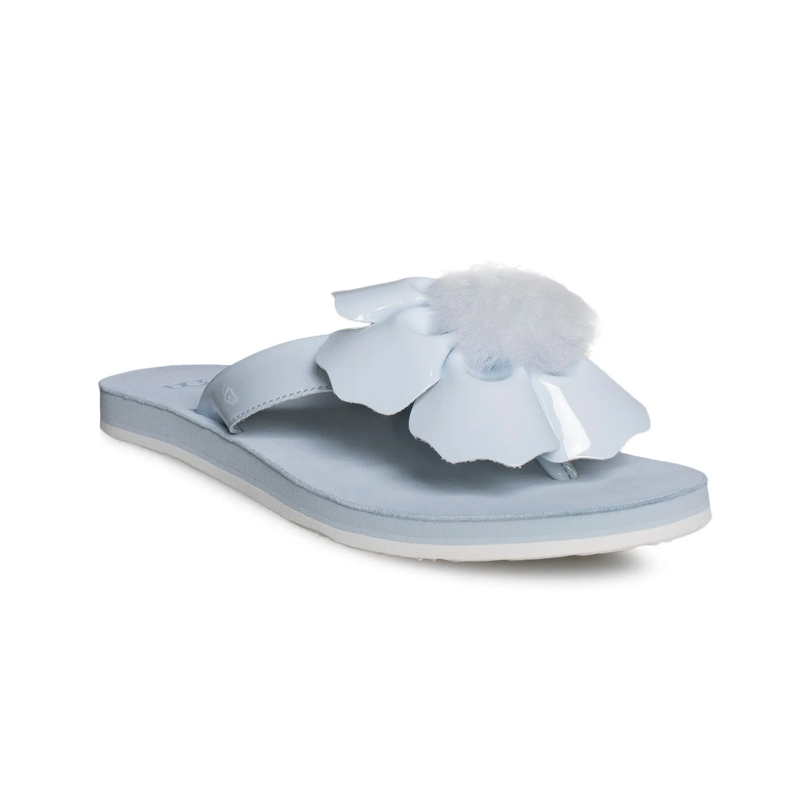 The Row City Leather Flip Flops UGG Poppy Sky Blue Flip Flops - Women's