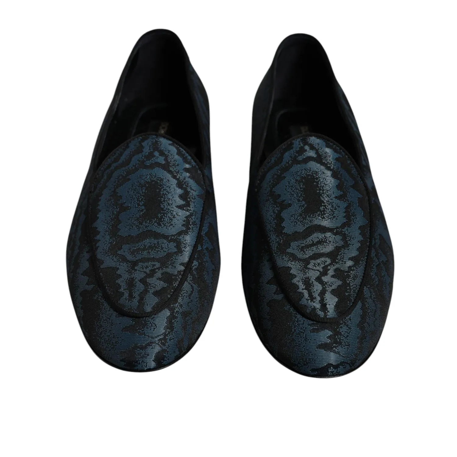 Dolce & Gabbana Blue Black Flats Men Loafers Dress Shoes Hey Dudes Paul Loafers