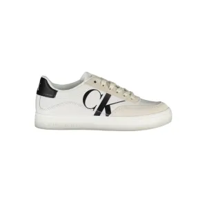 Calvin Klein White Polyester Sneaker Sneakers For Teachers