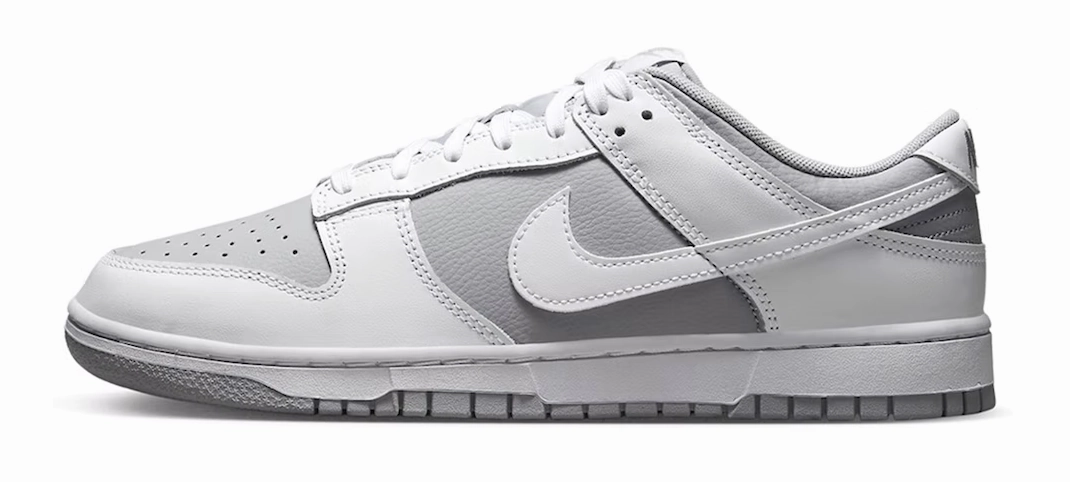 Nike Dunk Low "White Grey" Flat Asics Shoes
