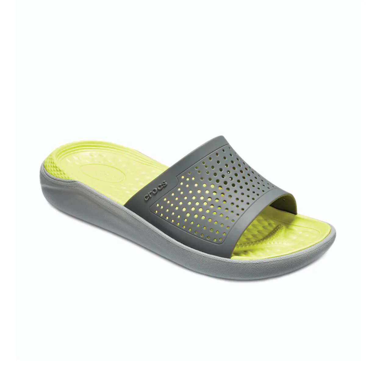Crocs LiteRide Men Slipper - GRYGRN Crock Slippers