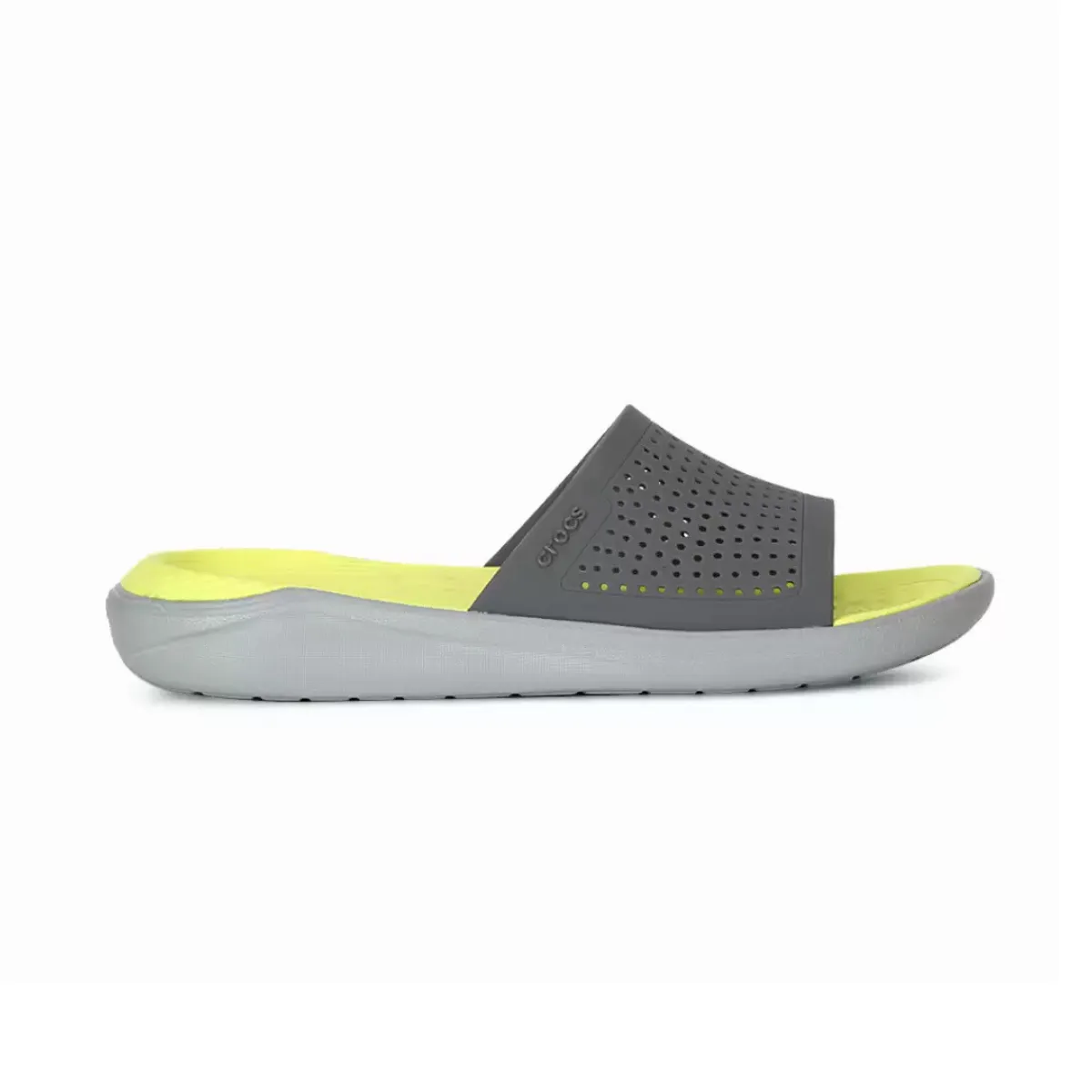 Relax Slippers Crocs LiteRide Men Slipper - GRYGRN