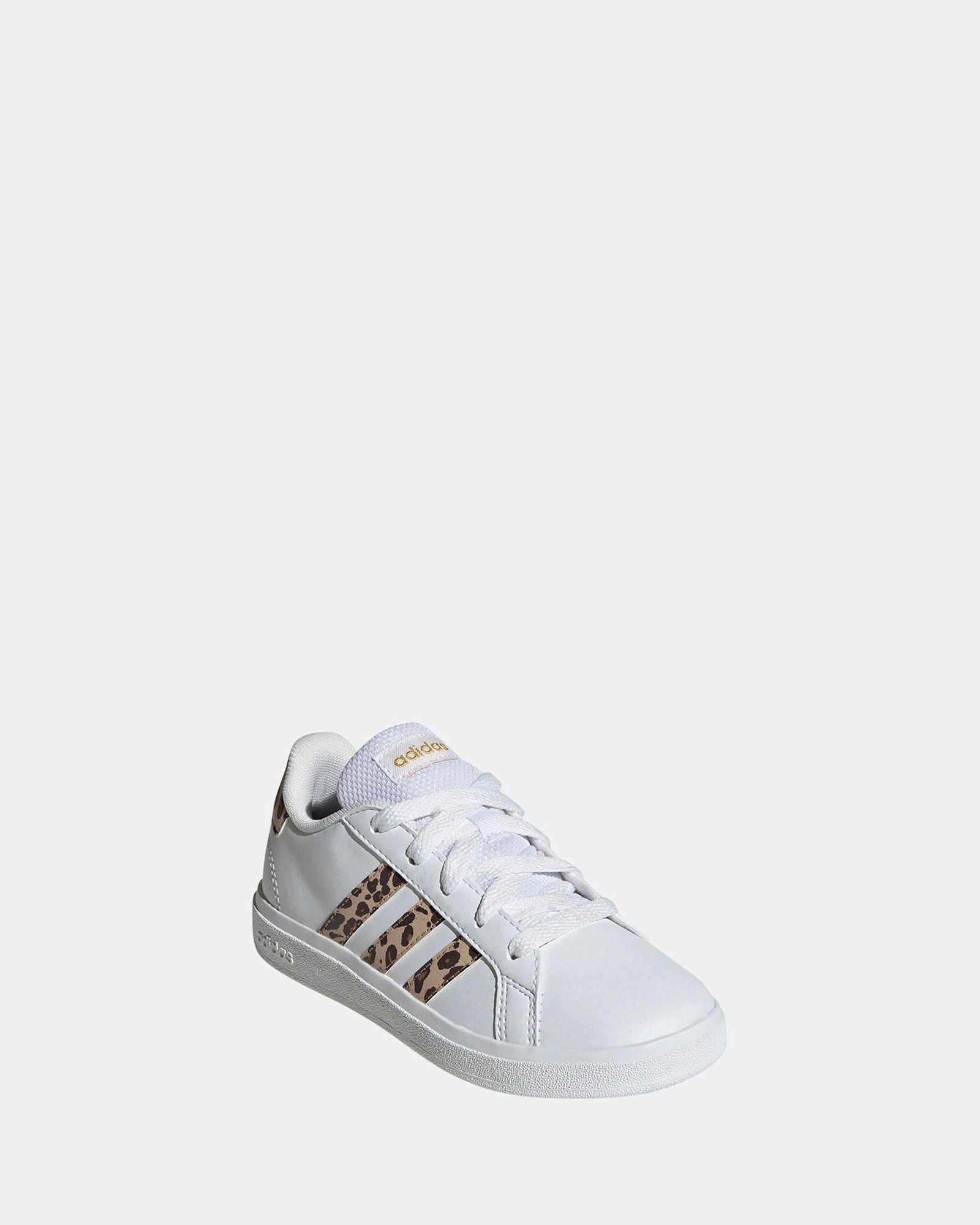 Glitter Sneakers Grand Court 2.0 K G White/Magic Beige/Gold