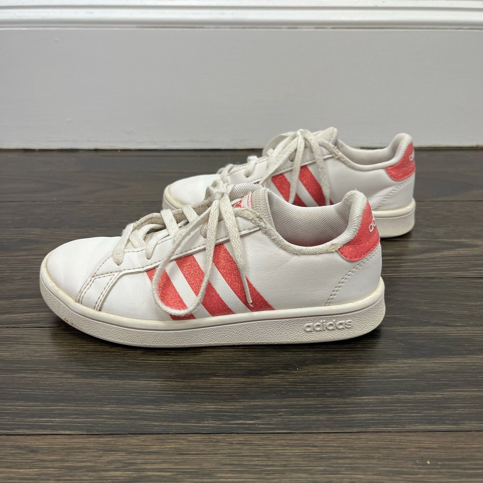 Adidas Shoes Adidas Adidas Girls Grand Court Sneakers Pink White 13