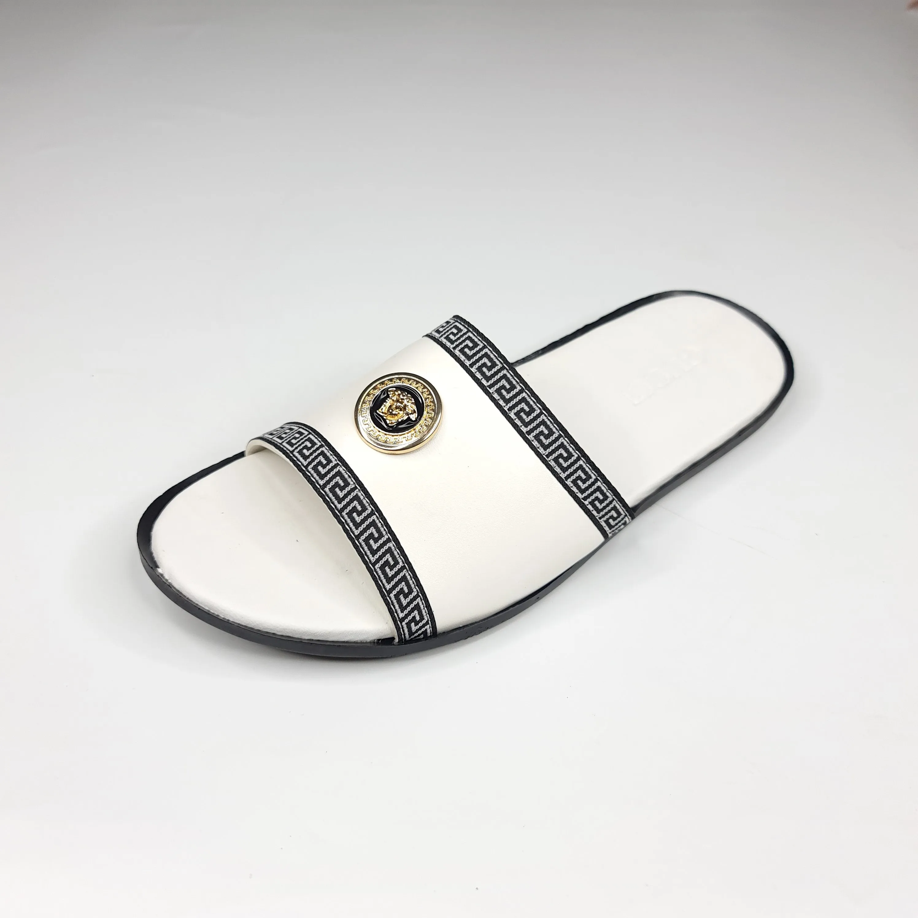 Nestwell Slippers White Buckle Slippers