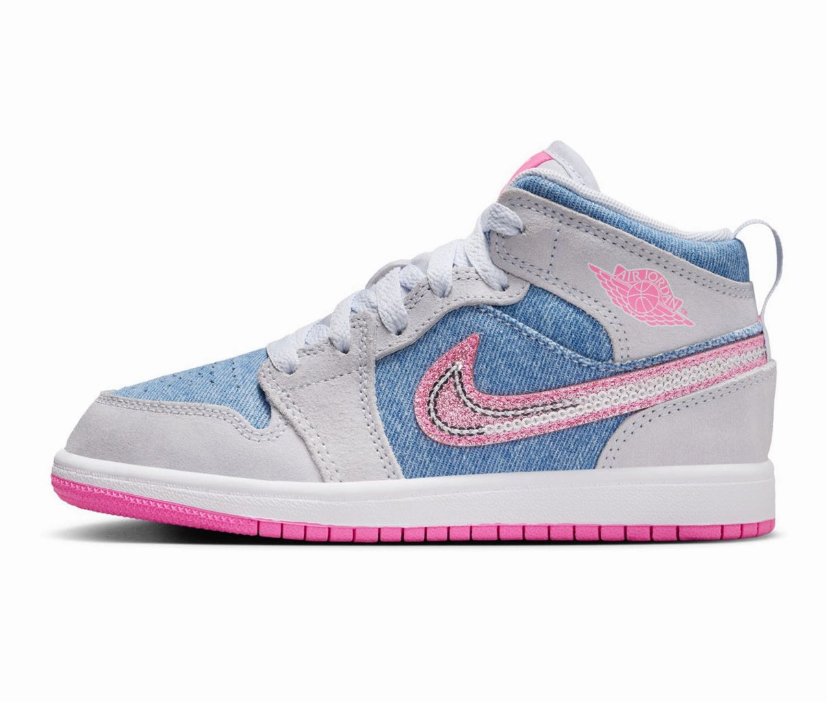 Asics Kayano Golf Shoes Pink Barbie Denim Baby Toddler Preschool Swarovski Jordan 1 Mid