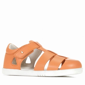 Bobux Kid  Tidal 834417 Apricot Lace Up Platform Sandals