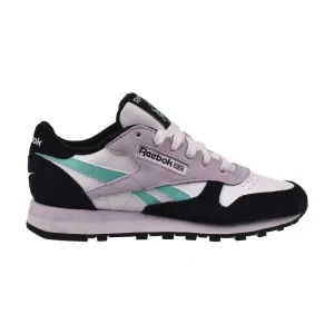 Casual Shoes Genuine Leather Reebok Classic Leather Women's Shoes White/Aqua/Black 100209565