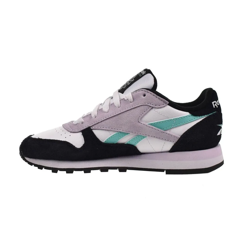 Reebok Classic Leather Women's Shoes White/Aqua/Black 100209565 Casual Shoe Store