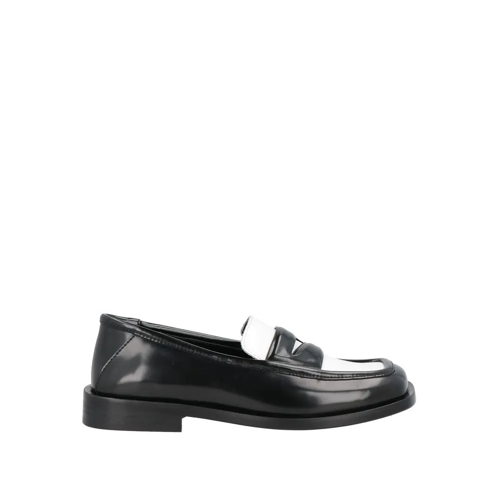Loafers At Dsw The Attico Black Leather Slip-On Loafers