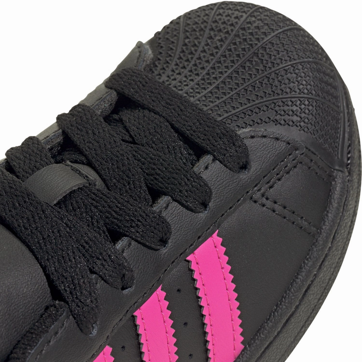 adidas Originals Core Black/Lucid Pink/Core Black Superstar Ii C Sneakers Kith Adidas Shoes