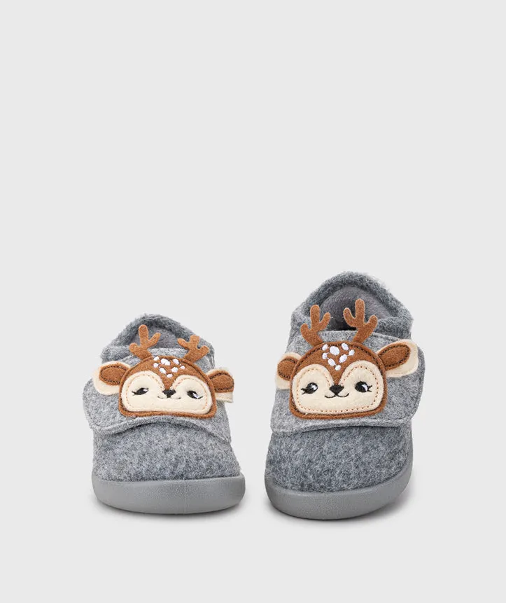 Igor Boy's and Girl's Homie Reno Reindeer Barefoot Shoes - Gris Casual Shoes No Socks