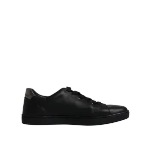 Dolce & Gabbana Black Leather London Heart Men Sneakers Shoes Most Expensive Sneakers World
