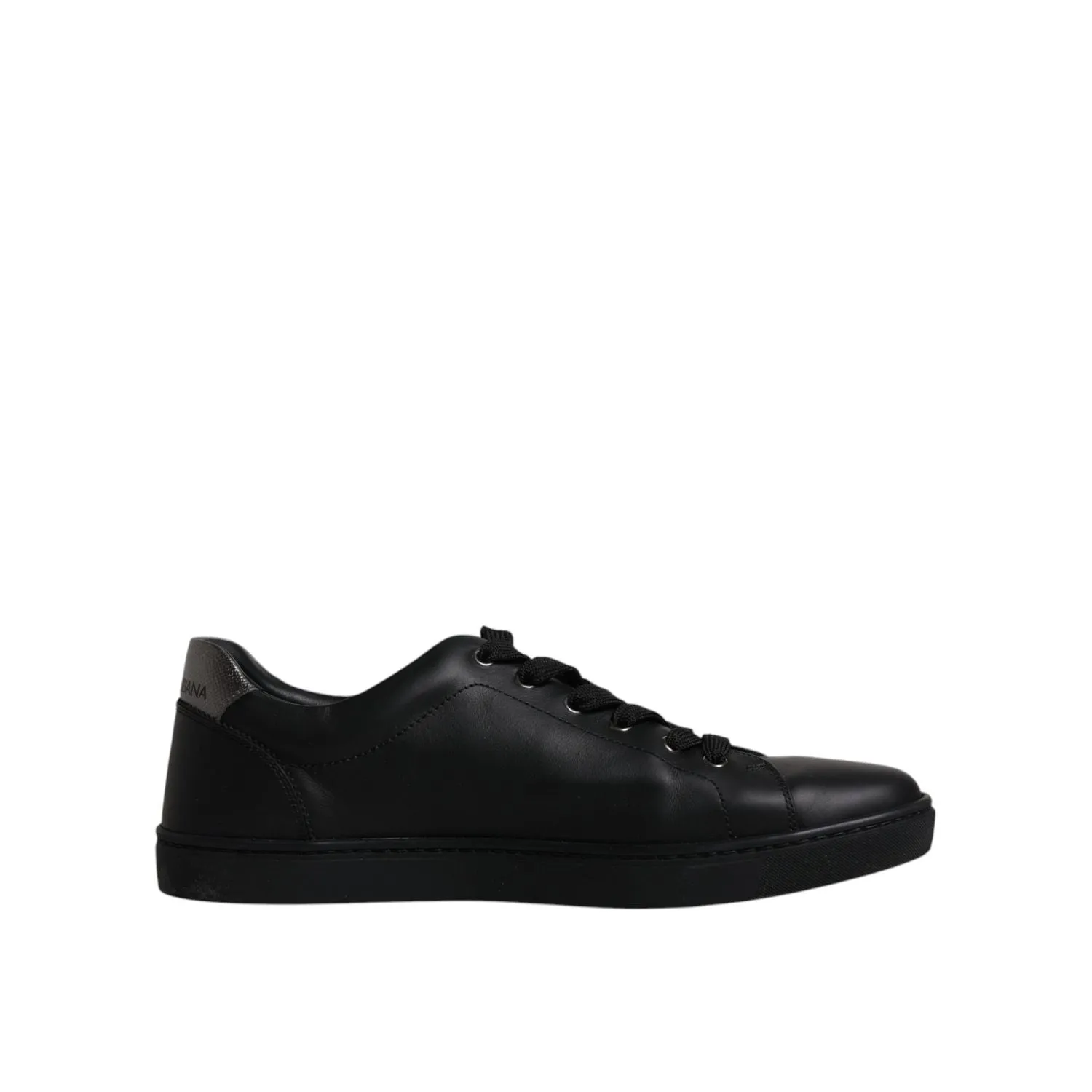Cape Robbin Sneakers Dolce & Gabbana Black Leather London Heart Men Sneakers Shoes