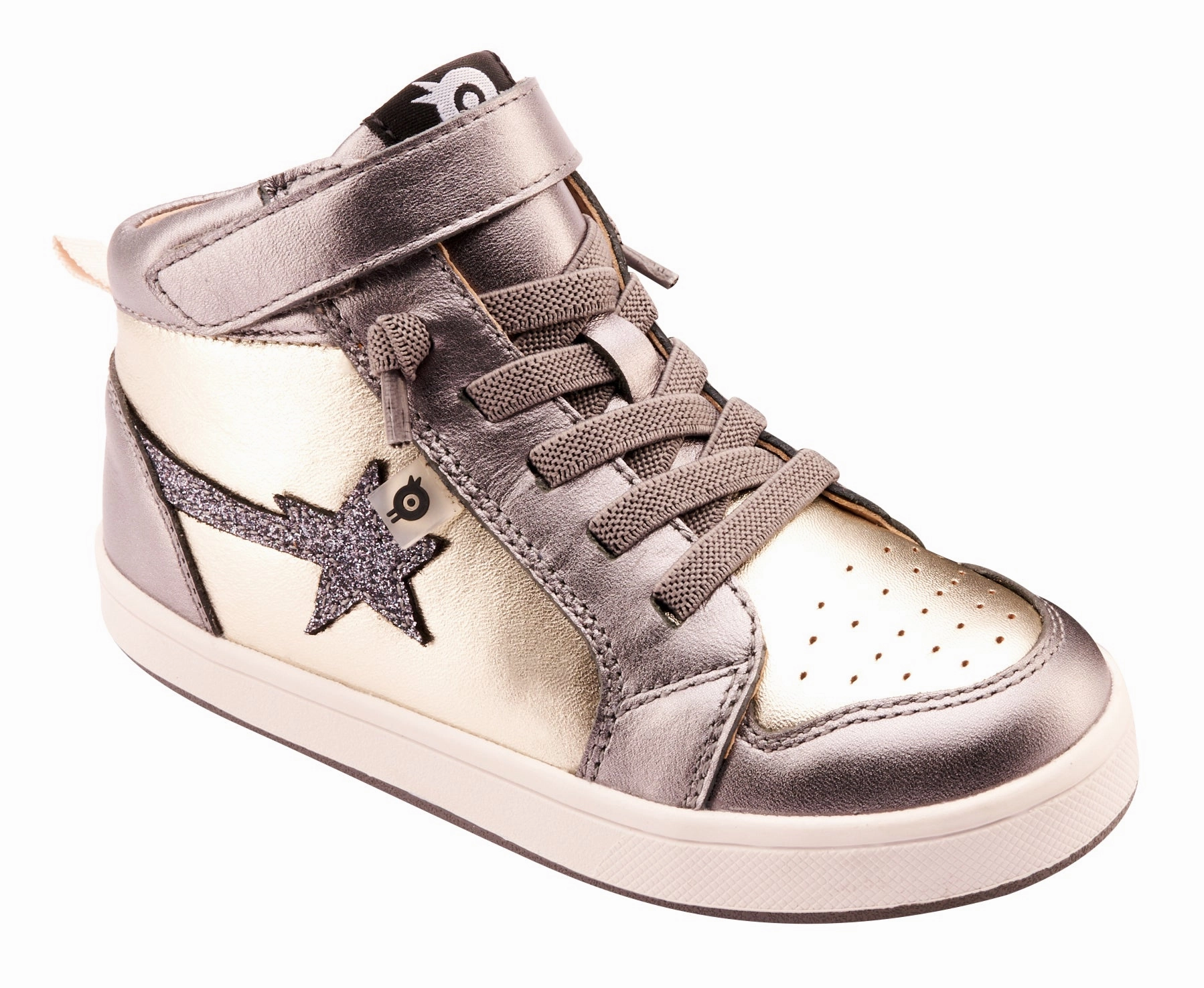 Old Soles Girl's 1007 Team-Star Casual Shoes - Titanium / Glam Gunmetal Casual Mtb Shoes