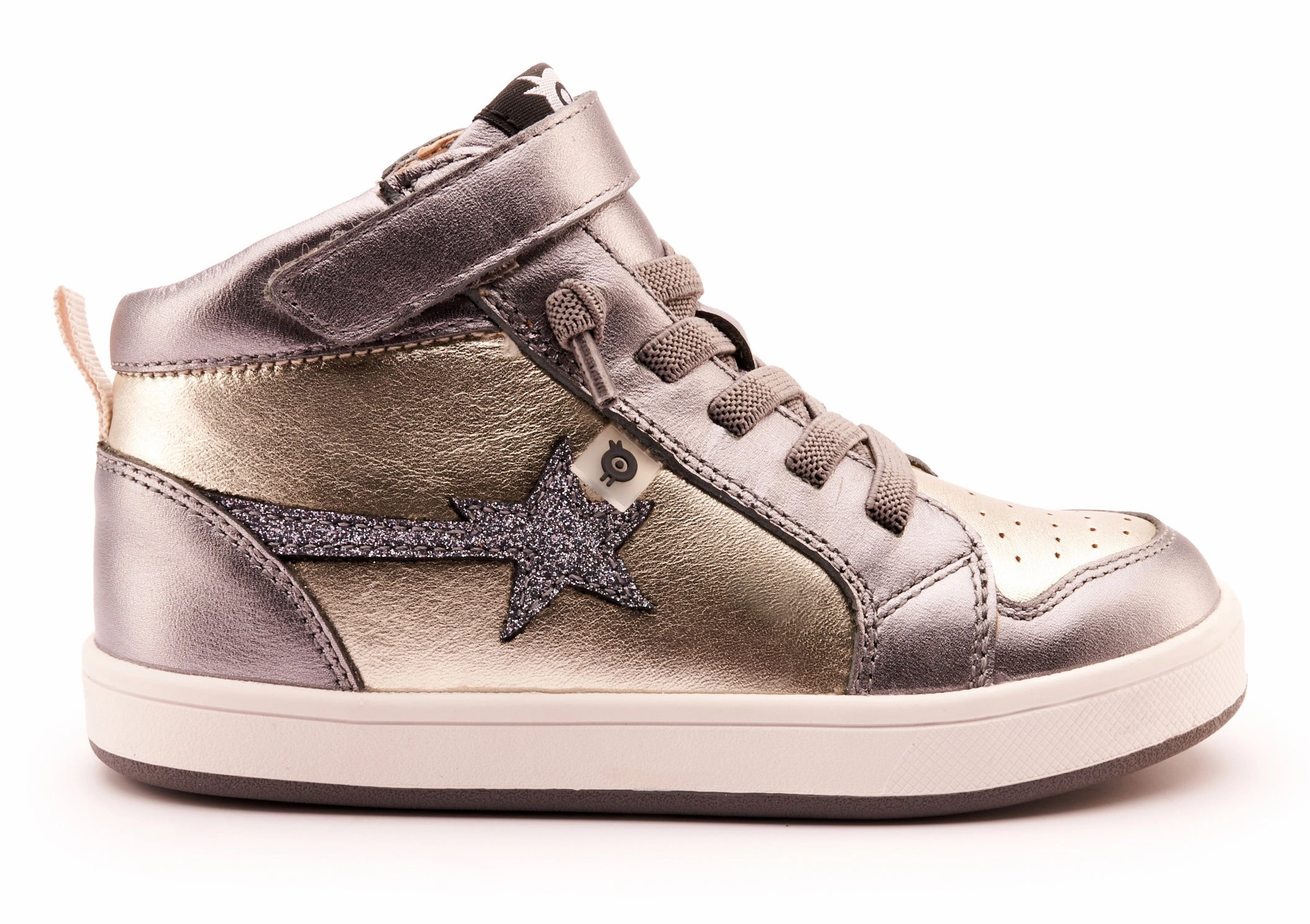 Best Casual Shoes For Travel Old Soles Girl's 1007 Team-Star Casual Shoes - Titanium / Glam Gunmetal