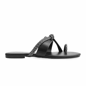 Black Casual Chappal CL1920 Gore Tex Shoes Casual