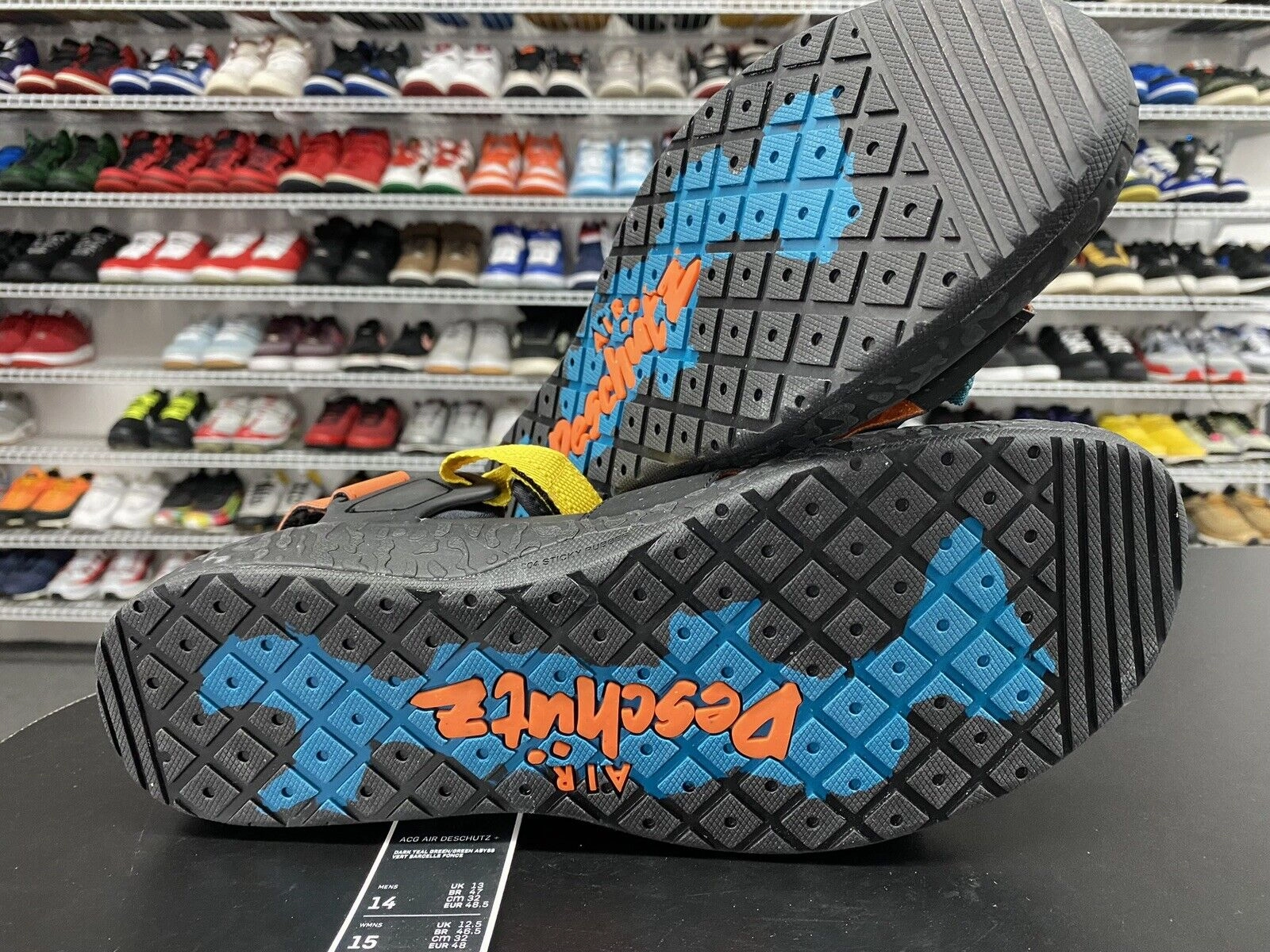 Asics Dave Schultz Shoes Nike ACG Air Deschutz   Dark Teal Cross Training Sandal DC9093-300 Men's Size 14