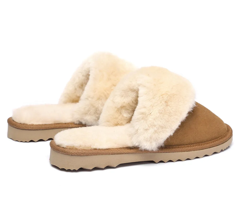 Urban UGG UGG Slippers Australian Made Sheepskin Wool Collar Scuff Vercase Slippers