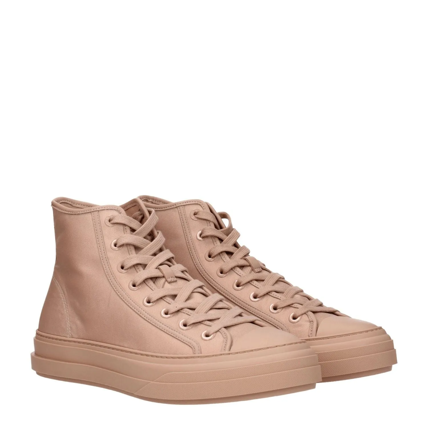 Valentino Garavani Pink Fabric High Top Sneakers Best Shoe Inserts Flat Feet