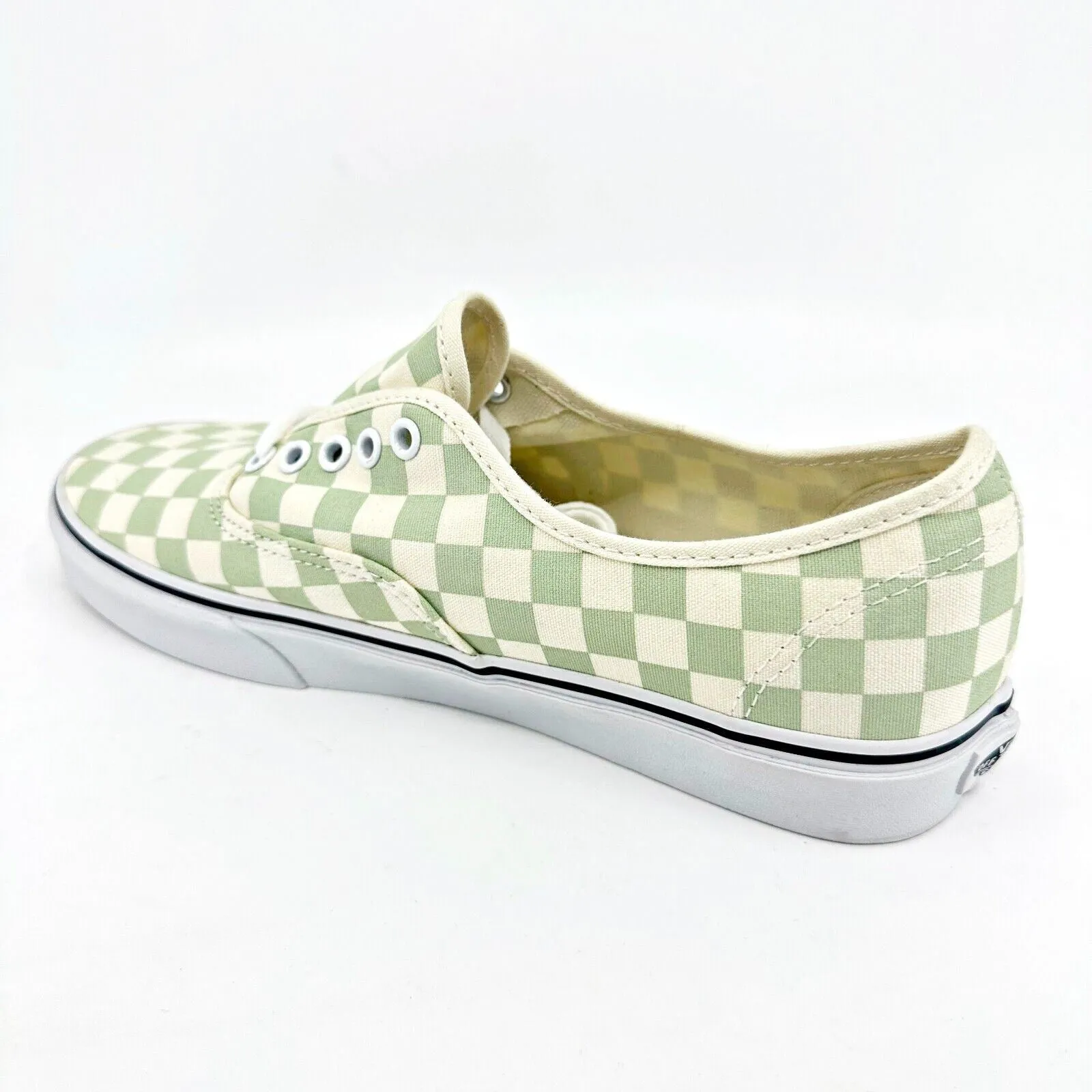 Cheap Casual Slip On Shoes Vans Authentic (Checkerboard) Ambrosia Green White Womens Casual Shoes