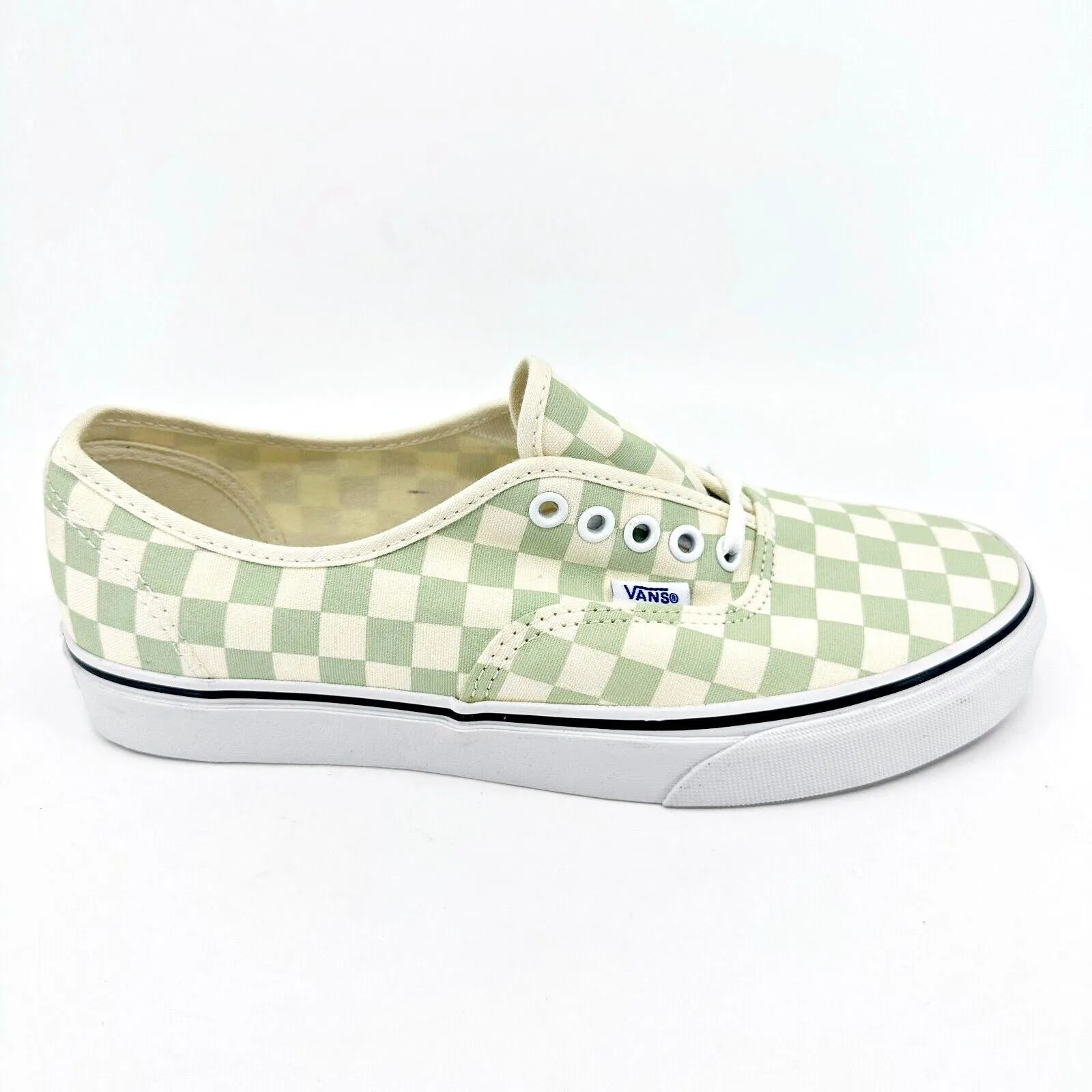 Best Deals Casual Shoes Vans Authentic (Checkerboard) Ambrosia Green White Womens Casual Shoes