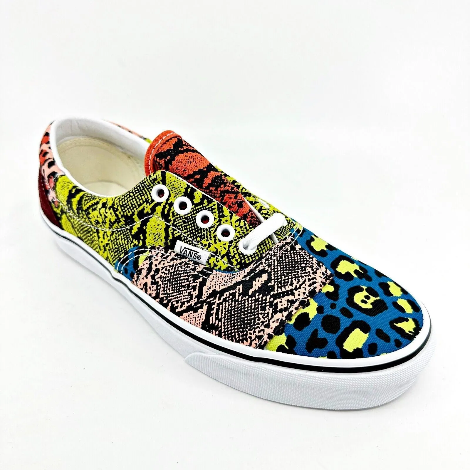 Vans Era Patchwork Leopard Snake Multicolor Womens Casual Shoes Hey Dude Casual Shoes