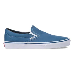 Vans Unisex Classic Slip On Navy Canvas Flat Biking Shoes