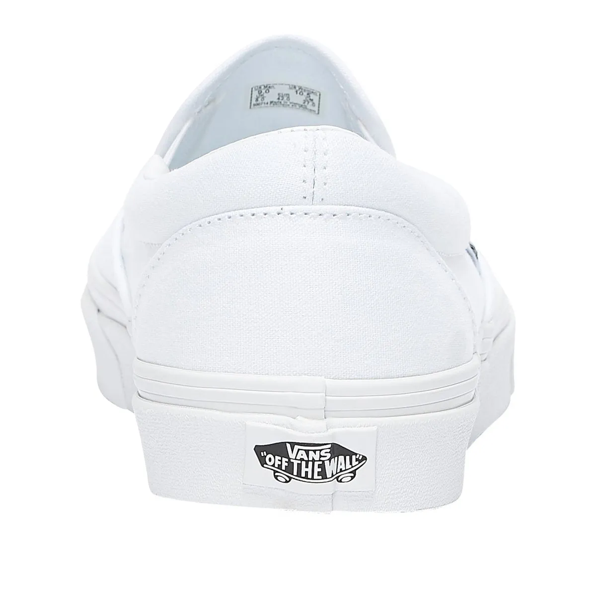 Vans Unisex Classic Slip On True White Styles Of Flat Shoes