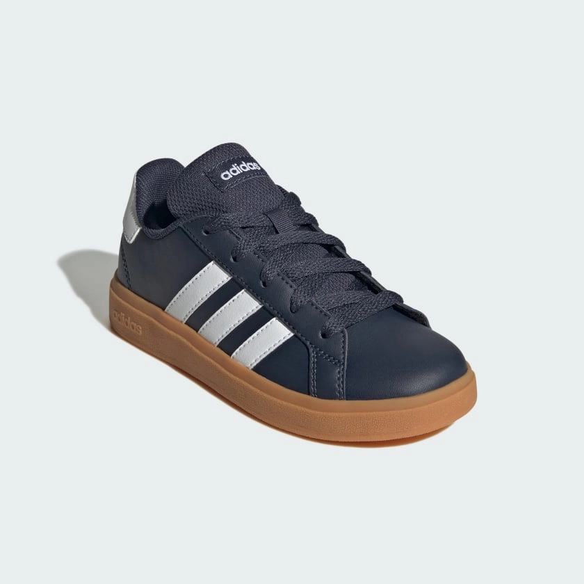 Kids' adidas Grand Court Lifestyle Tennis Lace-Up Shoes