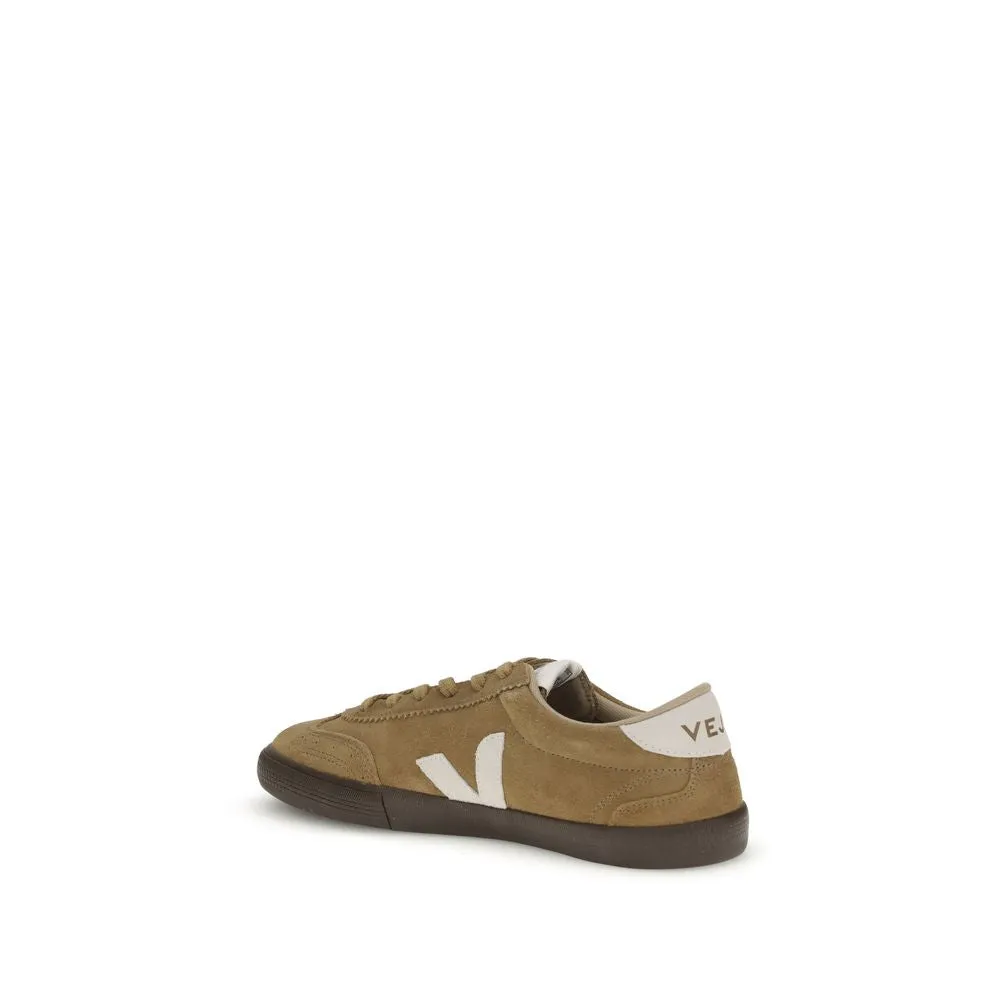 Veja Brown Leather Sneakers Flat Surface Shoes