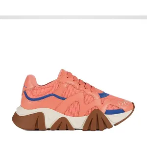 Versace Orange Leather Chunky Sneakers Best Sneakers For Walking And Running