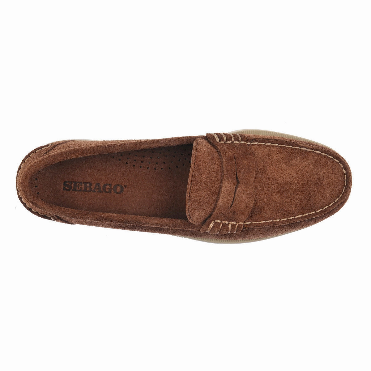 Dark Brown Dan Boat Flesh Out Suede Loafers Best Quality Penny Loafers