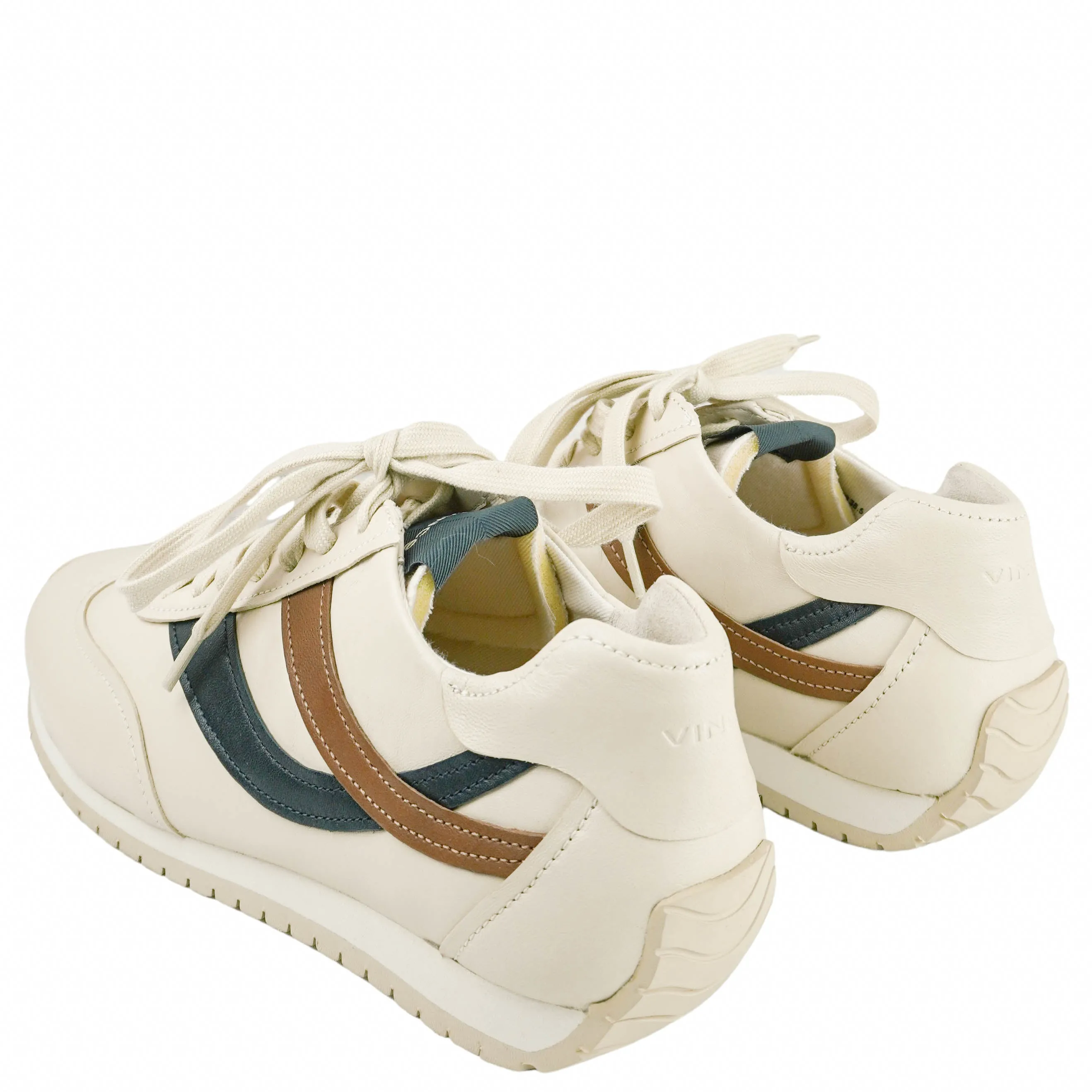 Fashion Nova Shoes Flats Vince. Oasis Runner Sneakers in Cream