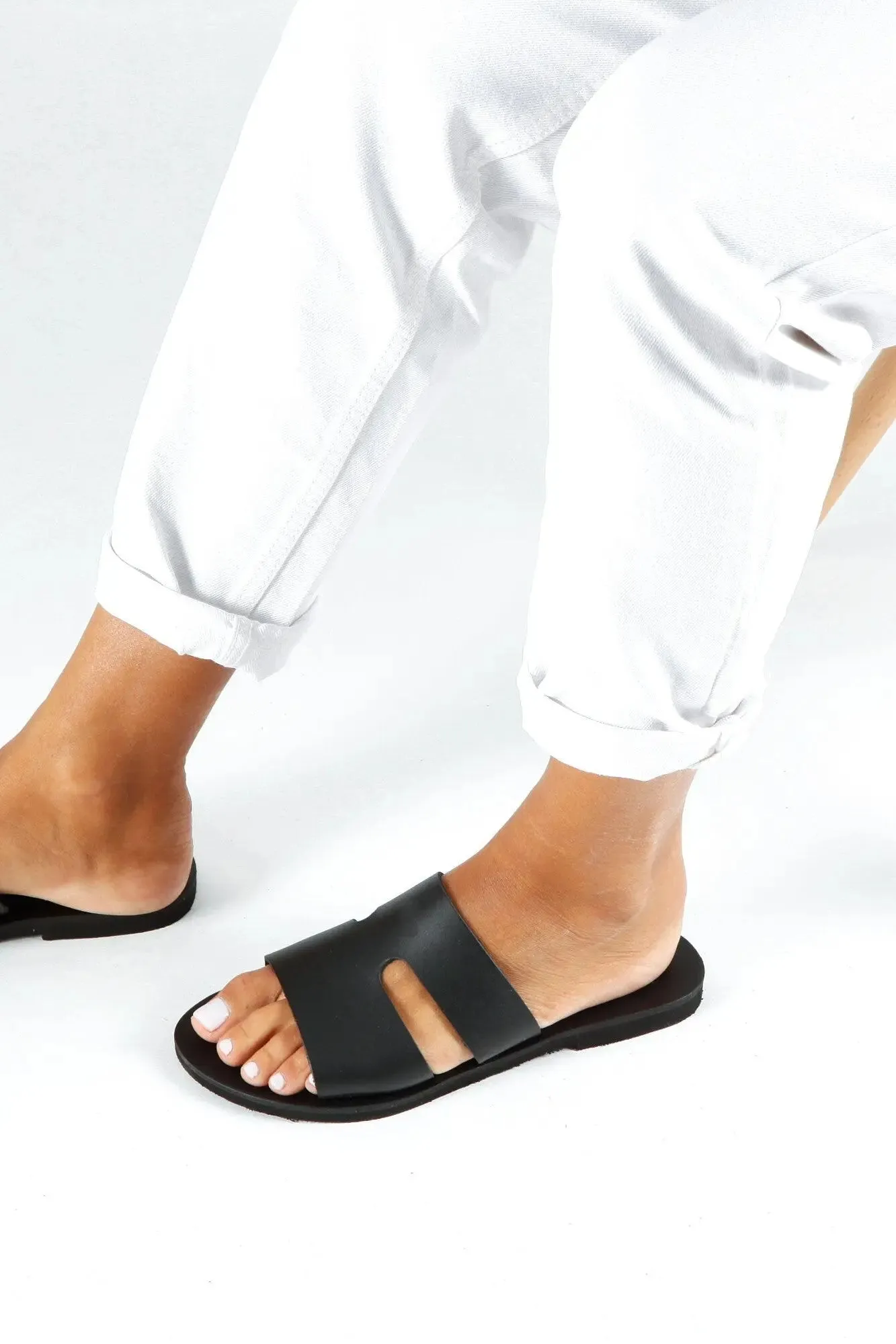 VOTSALO Handmade Greek Sandals Fly Flat Shoes