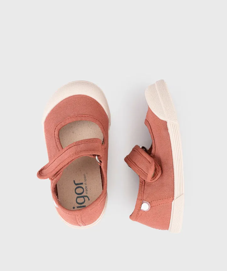 Casual Shoes To Kid Igor Girl's Lona Mercedes Shoes - Terracota