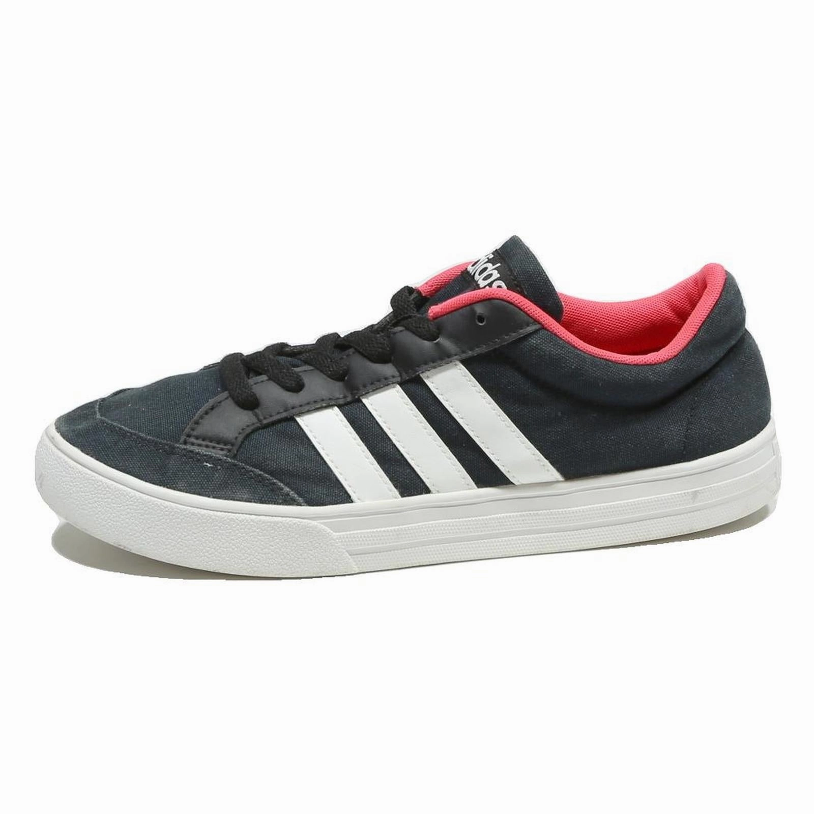 ADIDAS Womens Courtstyle Vulc Low Top Trainers Black White Synthetic UK 8 Casual Adidas Tyshawn Jones Shoes