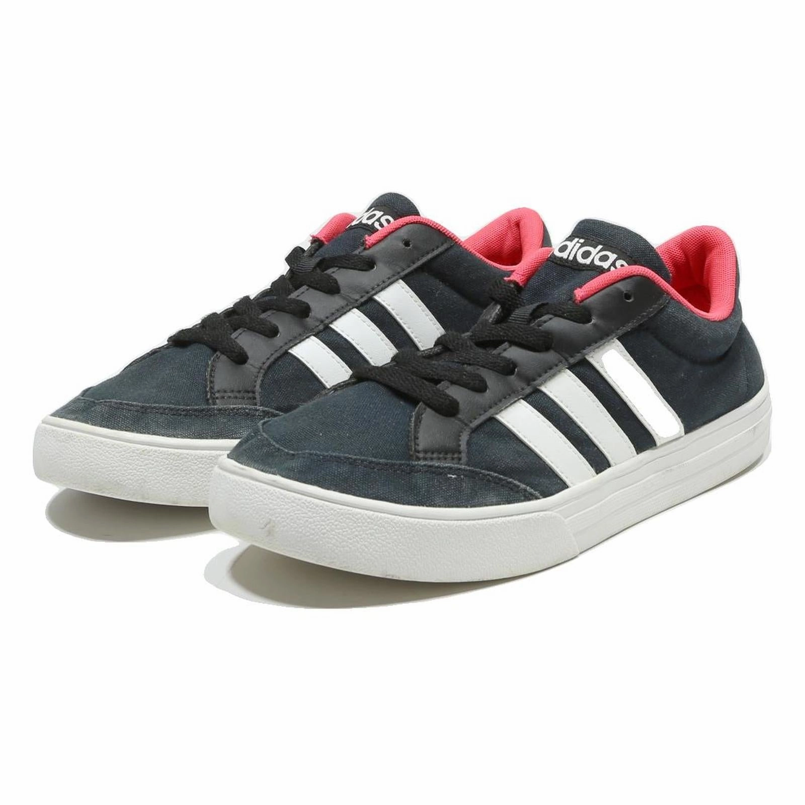 Adidas Camo Shoes ADIDAS Womens Courtstyle Vulc Low Top Trainers Black White Synthetic UK 8 Casual