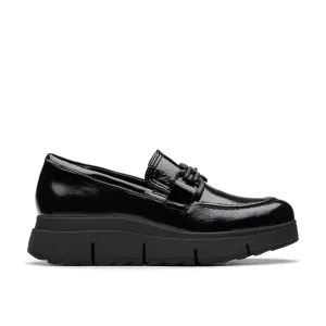 CLARKS | CASUAL SHOES | WOMEN | LORIINI IZZY BLACK PATENT | BLACK Navy Casual Shoes