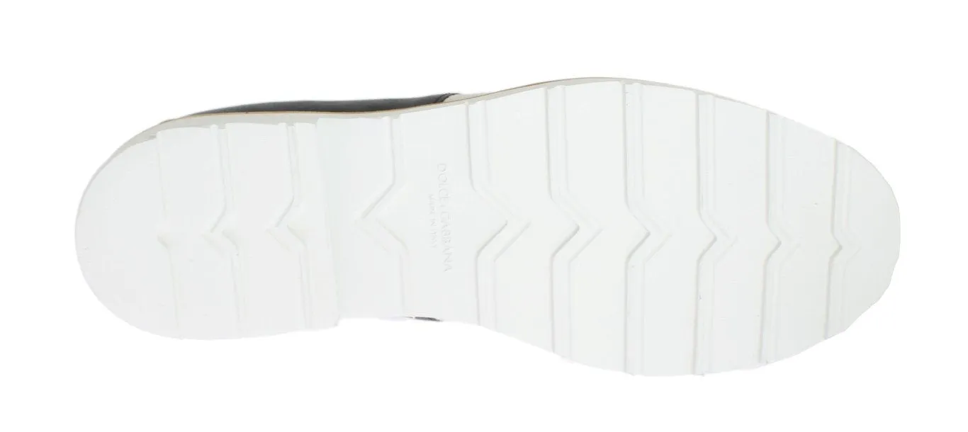 Suit Loafers Wedding White Black Leather Shoes