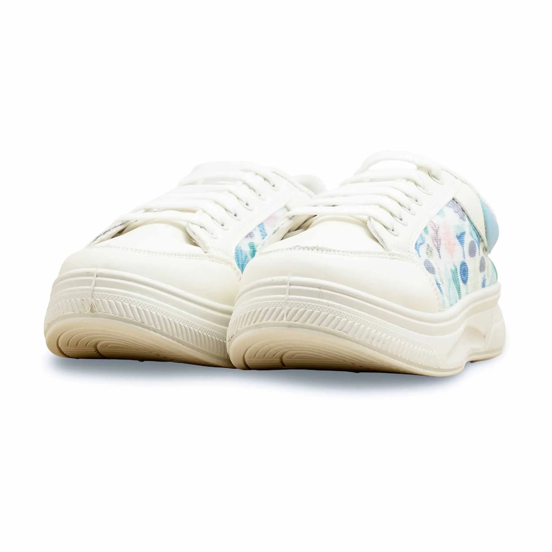 White Casual Sneaker For Women AT7409 Best Walking Casual Shoes