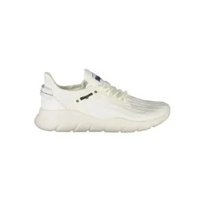 Blauer White Polyester Men Sneaker Slide Sneakers