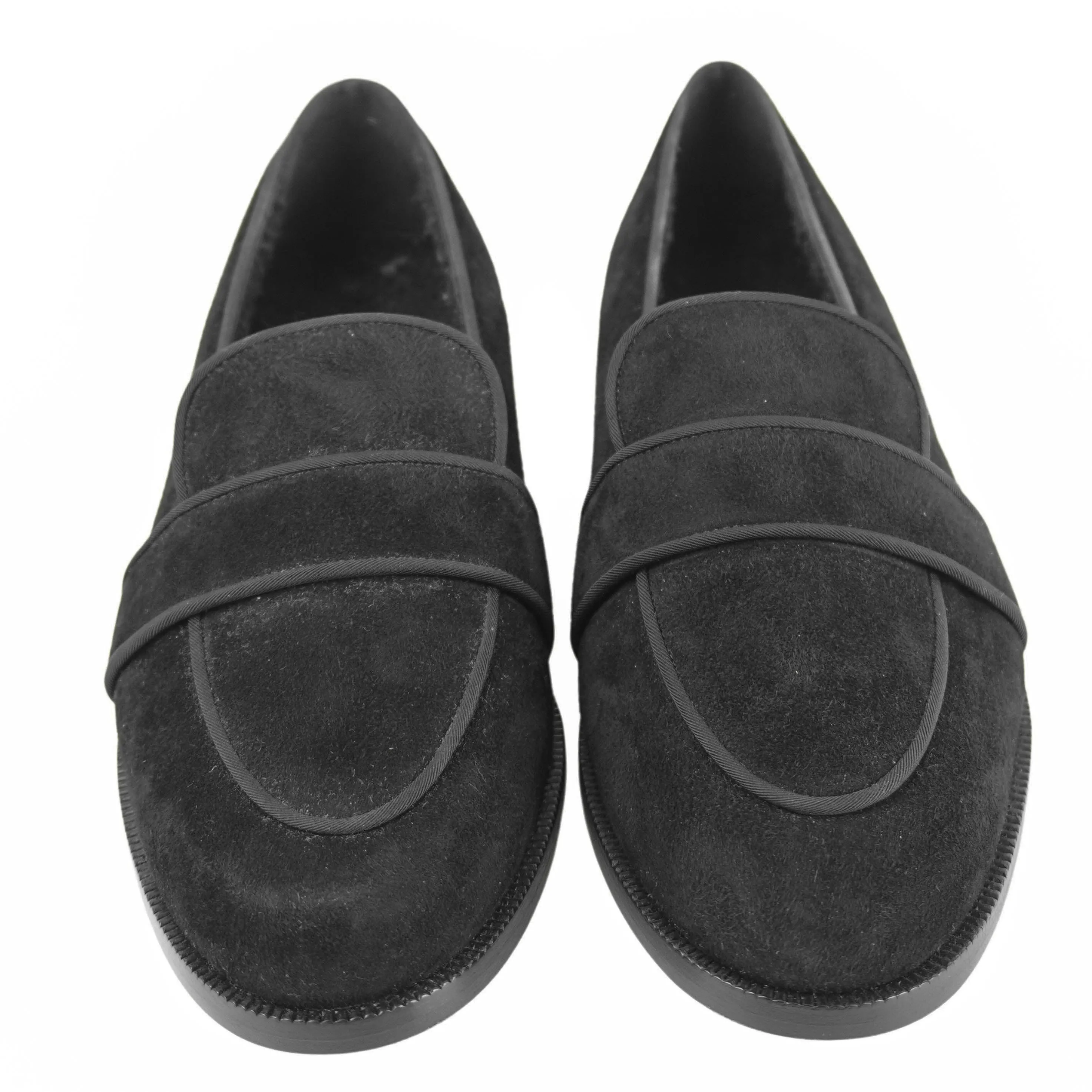 Flat Shoes To Wear With Jeans Aquazarra Martin Shearling Suede Loafers in Black
