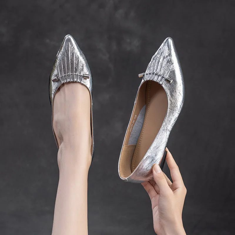 Sneakers Casual Shoes Athletic Shoes Online Com Women Stylish Soft Leather Fashion Pointed Toe Flats