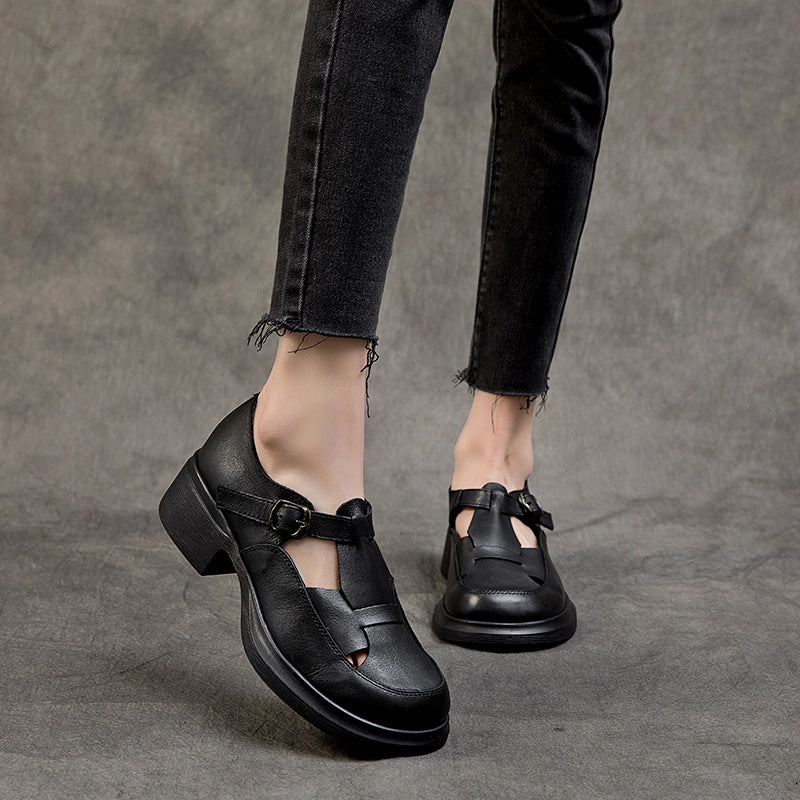 Women Round Toe French Style Loafers Leather Shoes Gucci Corduroy Loafers