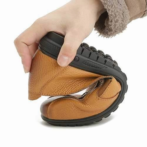 Chaussure Loafers Women Shoes Slip On Leather Loafers