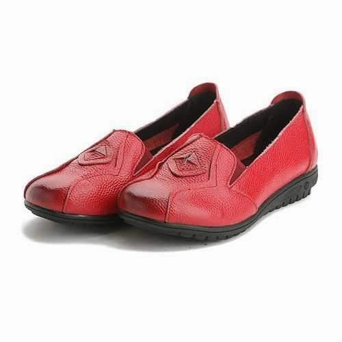 Women Shoes Slip On Leather Loafers Smooth Leather Tassel Loafers