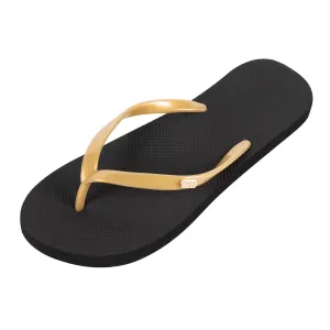 Awesome Flip Flops Women's Flip Flop  Black & Gold